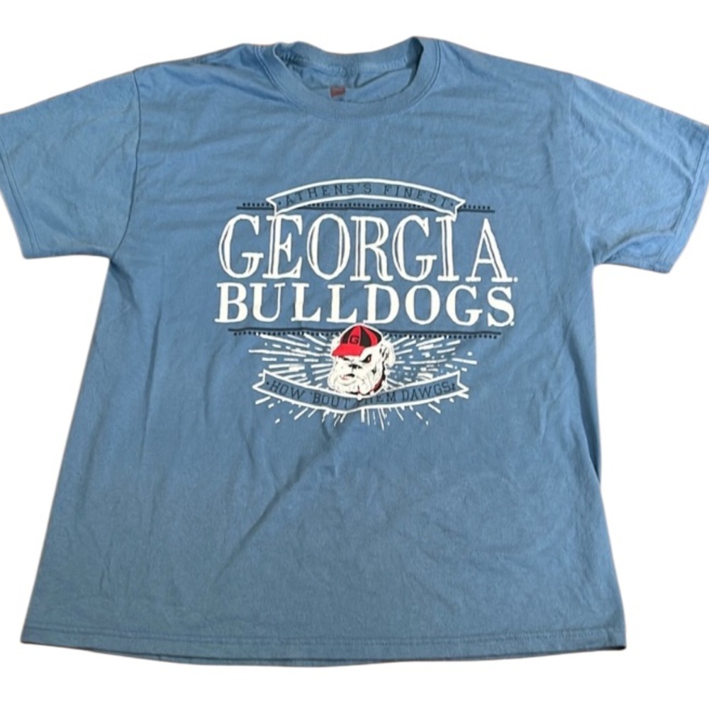 UGA University of Georgia Blue T-Shirt Size Medium